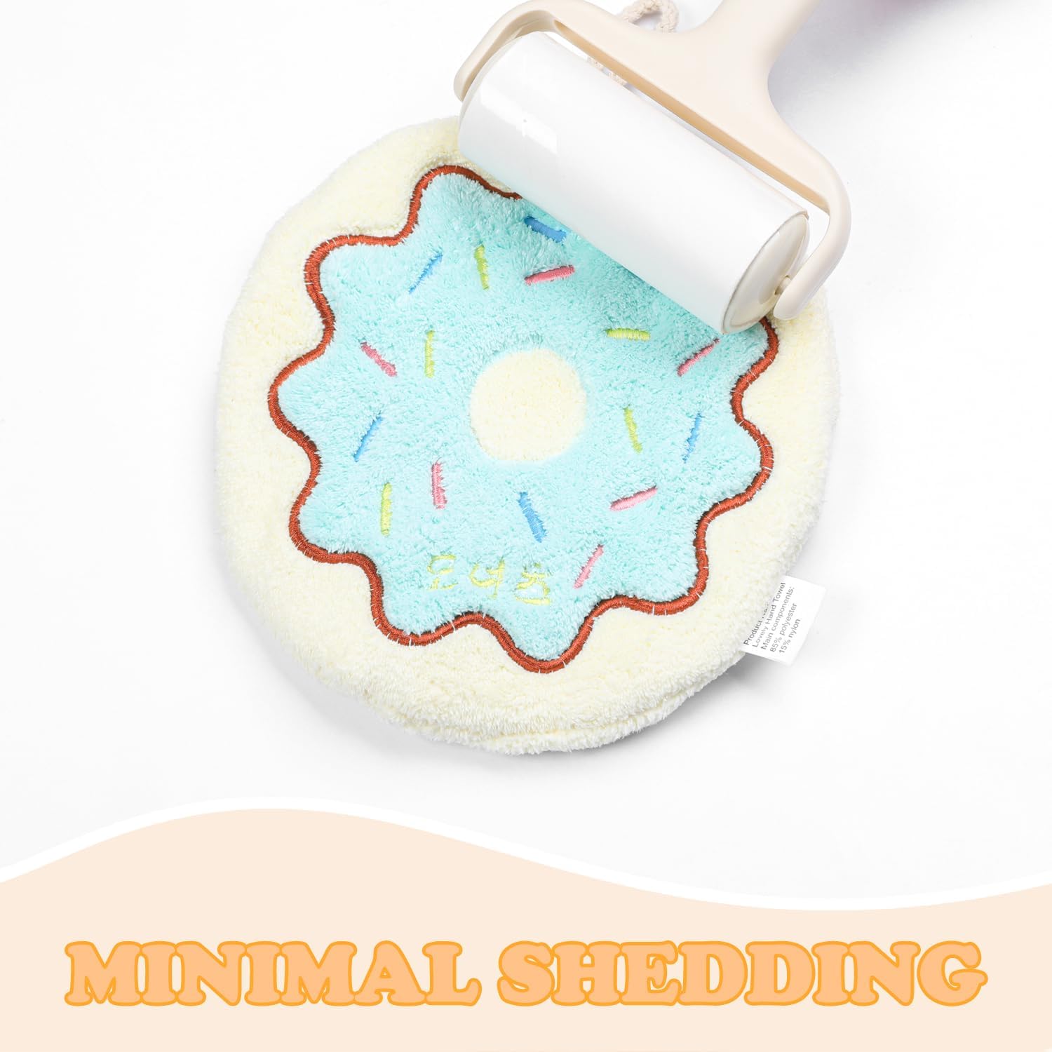 【Clearance Sale】Cute Baking Hand Towels, Bathroom Towels with Hanging Loop, Children Hand Towel Dessert, Microfiber Coral Fleece Absorbent Hand Towel for Kitchen Bedroom