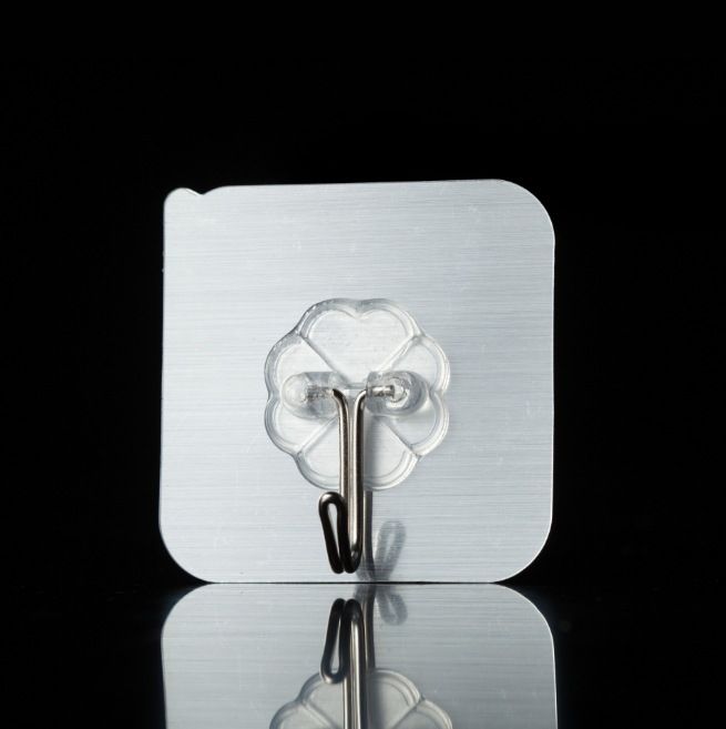 【Clearance Sale】50 Packs Adhesive Hooks, Heavy Duty 22lb(Max) Wall Hooks for Hanging Key Cup Hat Coat Holder, Transparent Waterproof Sticky Hooks Wall Hangers for Kitchen Bathroom