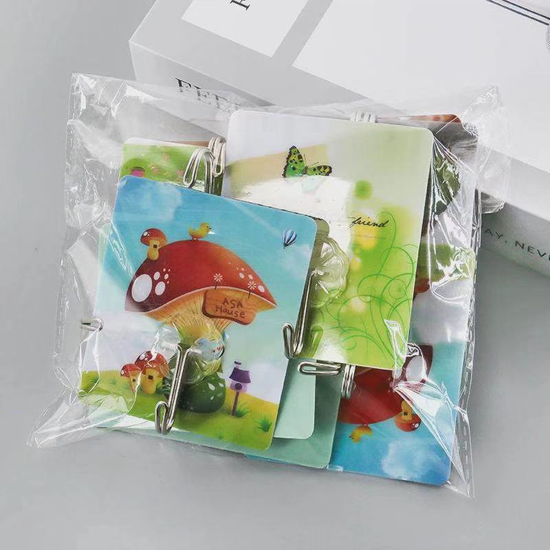 【Clearance Sale】50 Packs Adhesive Hooks, Heavy Duty 22lb(Max) Wall Hooks for Hanging Key Cup Hat Coat Holder, Transparent Waterproof Sticky Hooks Wall Hangers for Kitchen Bathroom