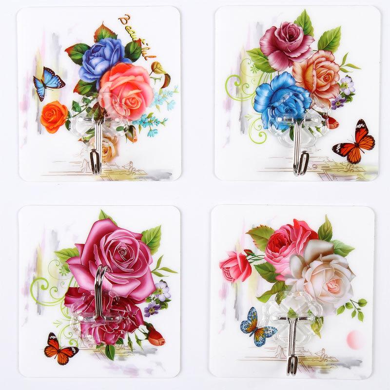 【Clearance Sale】50 Packs Adhesive Hooks, Heavy Duty 22lb(Max) Wall Hooks for Hanging Key Cup Hat Coat Holder, Transparent Waterproof Sticky Hooks Wall Hangers for Kitchen Bathroom