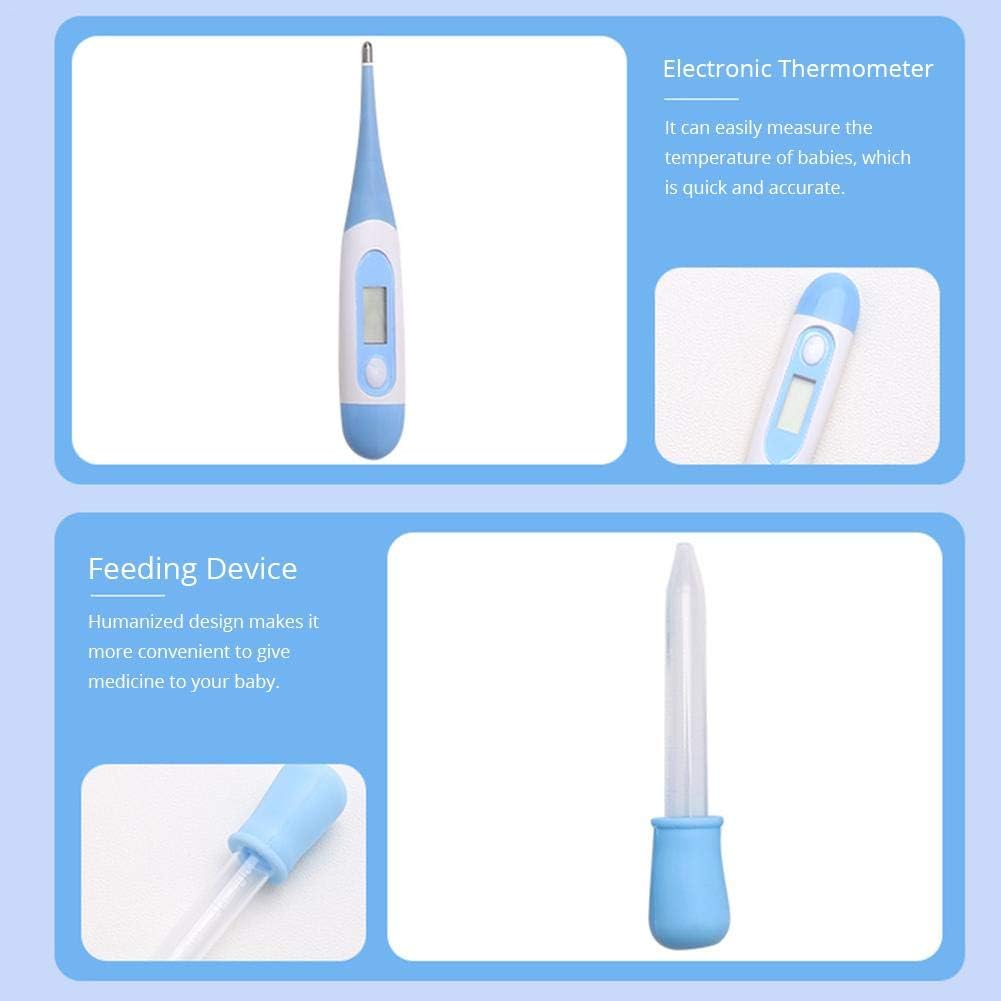 10 - piece Baby Care Set including Baby Nail Clippers, Thermometer, Toothbrush, Grooming Tools, Comb and Brush