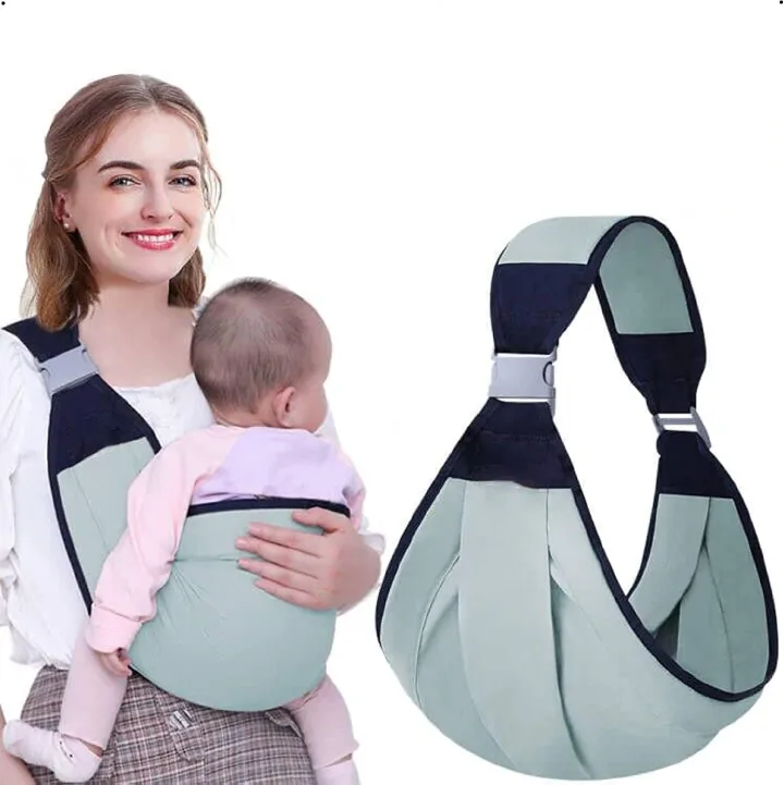 Baby Sling Carrier, Adjustable Half Wrapped Sling Hip Carrier - Lightweight Breathable Fabric for Newborn to Toddler Up to 45 lbs