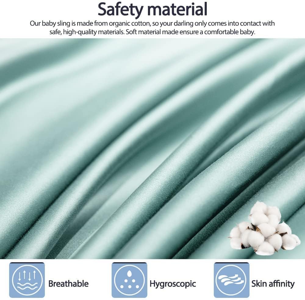 Baby Sling Carrier, Adjustable Half Wrapped Sling Hip Carrier - Lightweight Breathable Fabric for Newborn to Toddler Up to 45 lbs