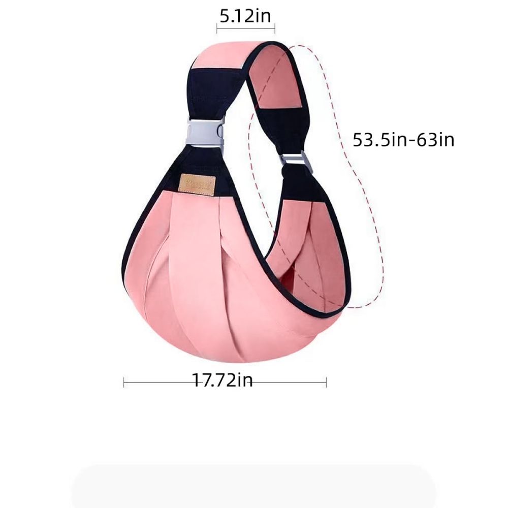 Baby Sling Carrier, Adjustable Half Wrapped Sling Hip Carrier - Lightweight Breathable Fabric for Newborn to Toddler Up to 45 lbs