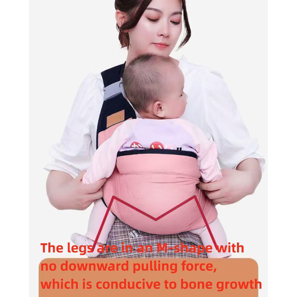 Baby Sling Carrier, Adjustable Half Wrapped Sling Hip Carrier - Lightweight Breathable Fabric for Newborn to Toddler Up to 45 lbs