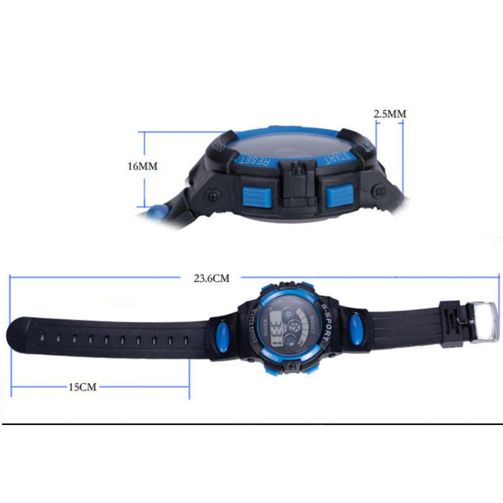 Multifunctional Kids' Watch with 7 - Color Light, Waterproof, for Students, Men's Analog Digital Military Sport Wristwatch - LED Waterproof Luminous Watch for Everyday Use