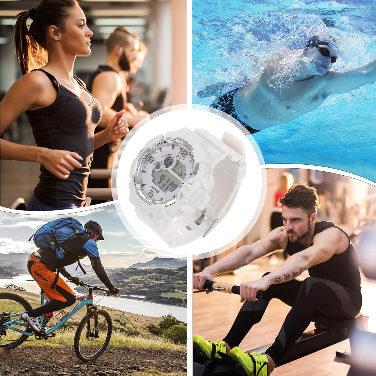 Small - fresh and Sweet Digital Watch - for Female Middle School Students, Best - friend and Couple Style, Sports - themed, Waterproof and Luminous, also for Boys