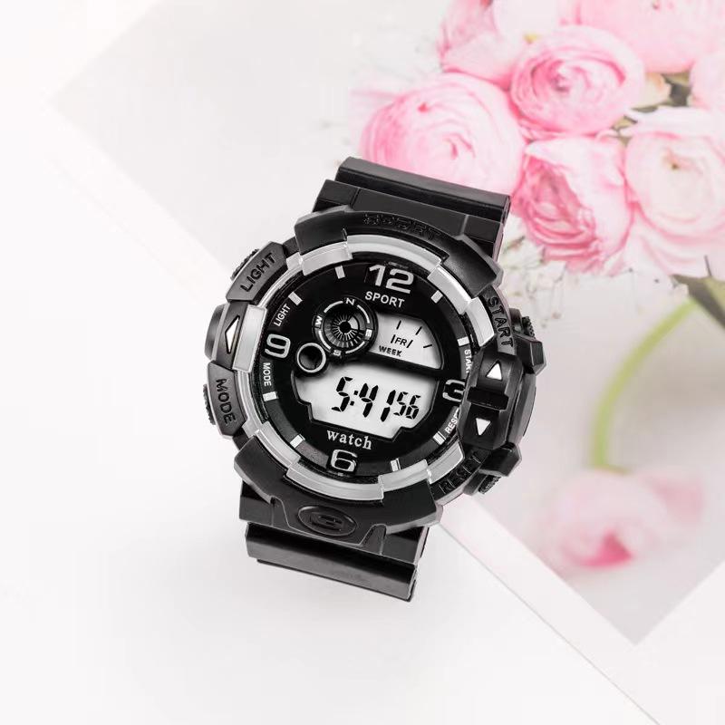 Small - fresh and Sweet Digital Watch - for Female Middle School Students, Best - friend and Couple Style, Sports - themed, Waterproof and Luminous, also for Boys