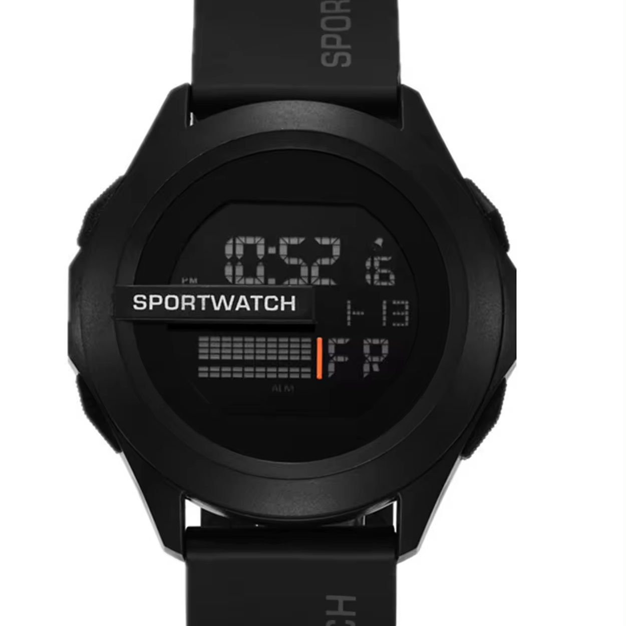 【Clearance Sale】Men's fashionable sports digital circular luminous leisure multi-functional rubber strap watch - 50m Water Resistance, Sports & Fashionable, for Outdoor Adventure & Decoration