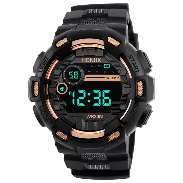 Bestselling Men's Sports Waterproof Multifunctional LED Digital Watch for Middle School Students, Men' port Waterproof Multi Functional Electronic tudent Watch Night Light Timing
