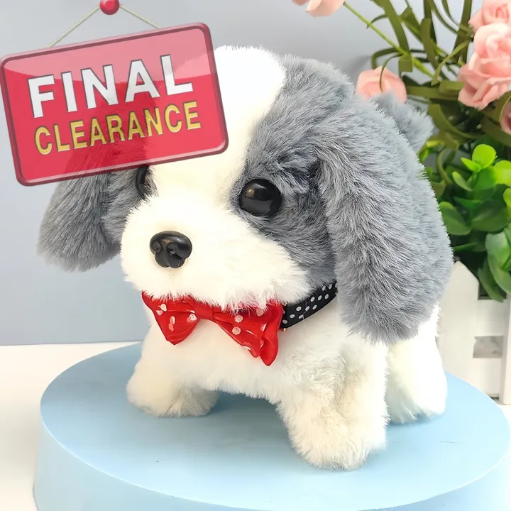 【Final Clearance】New Electric Pet Electronic Dog Toy, It Can Run And Bark, Move Back And Forth, Interactive Toy Electronic Stuffed Dog, Birthday Gift(Battery not included)
