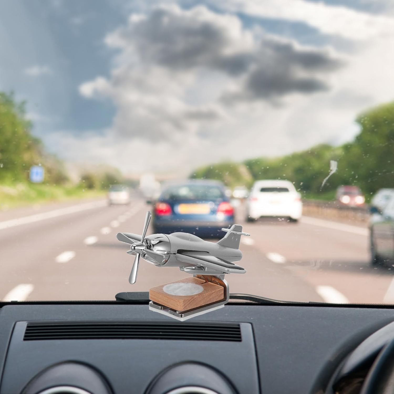 Helicopter Car Air, Alloy Solar Car Oil Diffuser Helicopter Aroma Diffuser for Vent Perfume Automotive Decoration Home Office