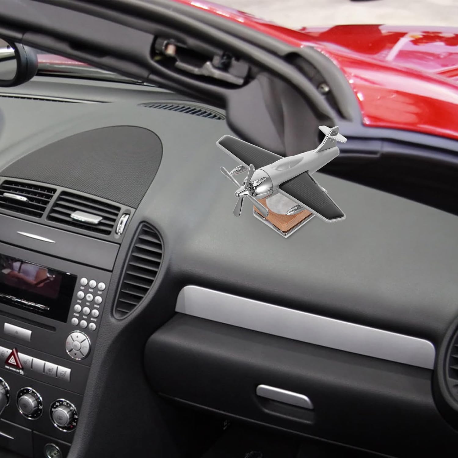 Helicopter Car Air, Alloy Solar Car Oil Diffuser Helicopter Aroma Diffuser for Vent Perfume Automotive Decoration Home Office