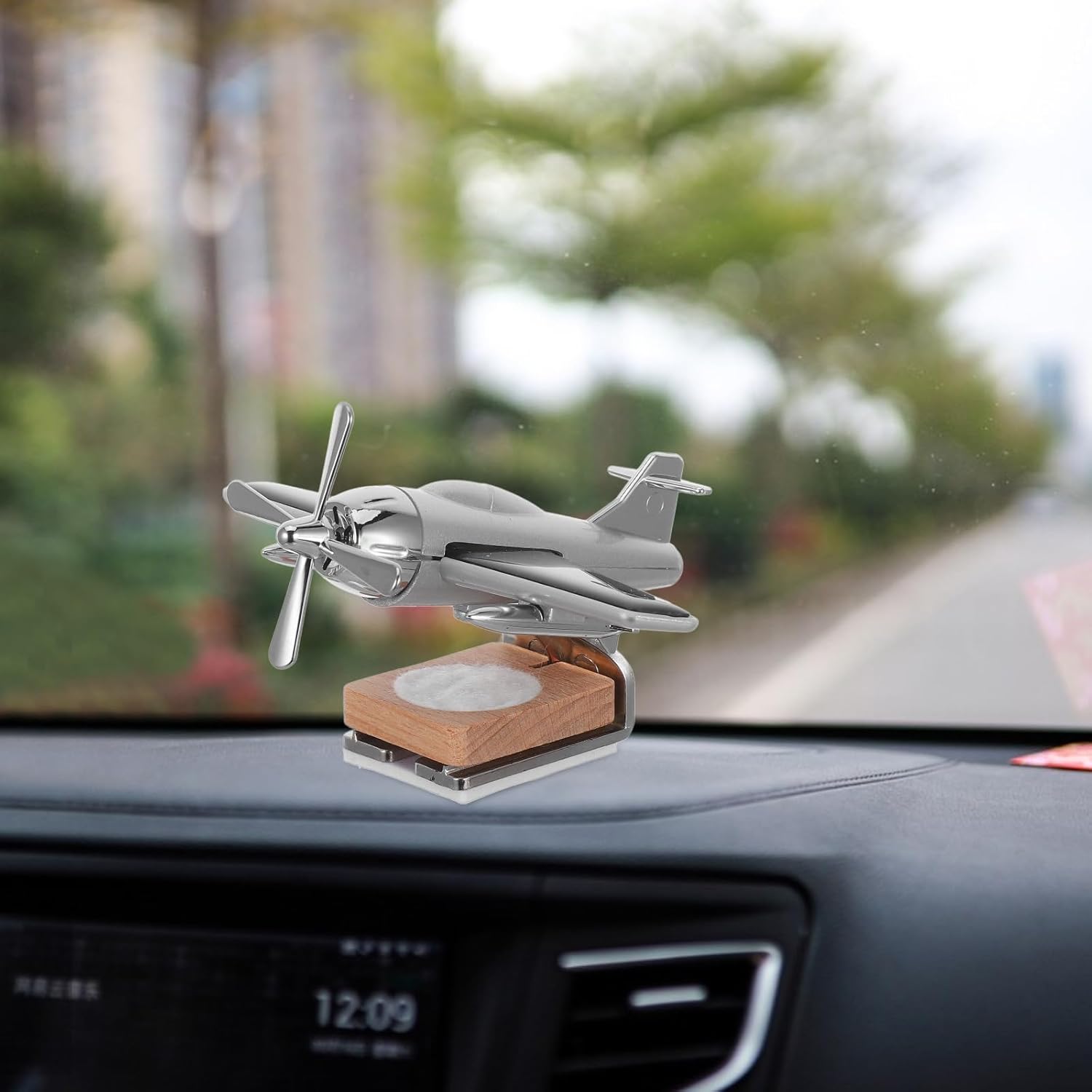 Helicopter Car Air, Alloy Solar Car Oil Diffuser Helicopter Aroma Diffuser for Vent Perfume Automotive Decoration Home Office