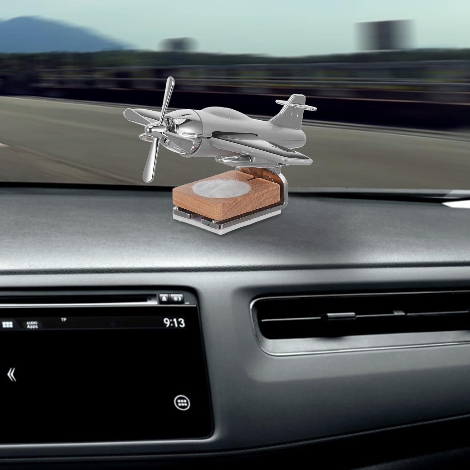 Helicopter Car Air, Alloy Solar Car Oil Diffuser Helicopter Aroma Diffuser for Vent Perfume Automotive Decoration Home Office