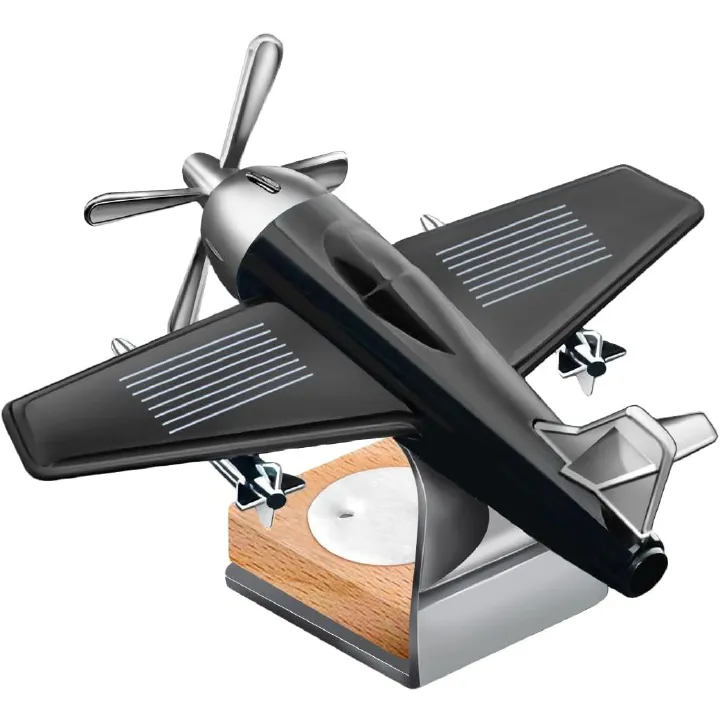 Helicopter Car Air, Alloy Solar Car Oil Diffuser Helicopter Aroma Diffuser for Vent Perfume Automotive Decoration Home Office