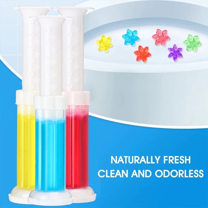 Toilet Gel Stamp, 1 Pack/14 Flowers Toilet Stamps,Toilet Bowl Stamp Gel, Toilet Gel Refills, Toilet Refresh Flower Scent Gel, Includes Dispenser and Gel