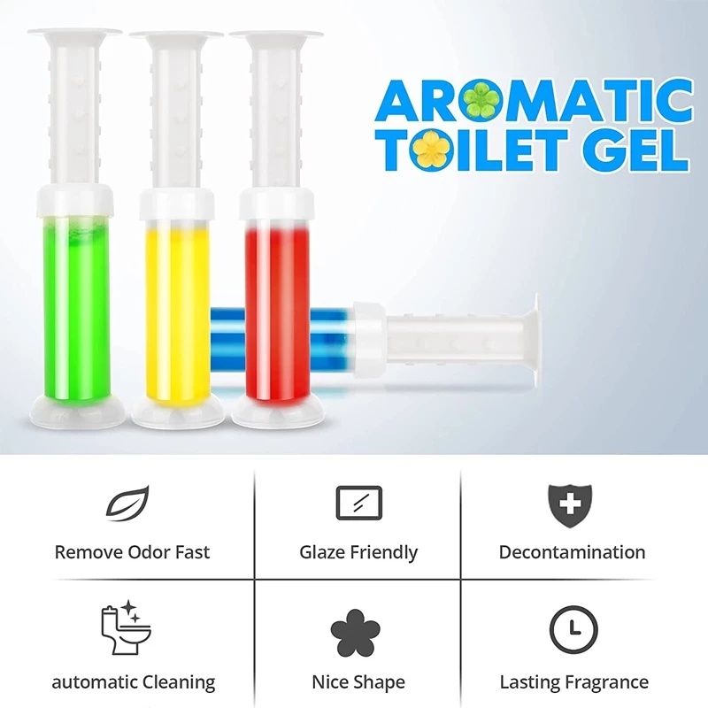 Toilet Gel Stamp, 1 Pack/14 Flowers Toilet Stamps,Toilet Bowl Stamp Gel, Toilet Gel Refills, Toilet Refresh Flower Scent Gel, Includes Dispenser and Gel