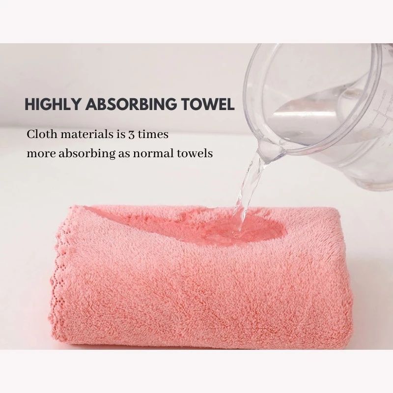 【Clearance Sale】Women's Large Bath Towels (140x70cm) Spa Body Wrap with Hand Towel (75x35cm) Set Lightweight Quick Dry Bathroom Hotel Towel Camping Towels Coral Velvet
