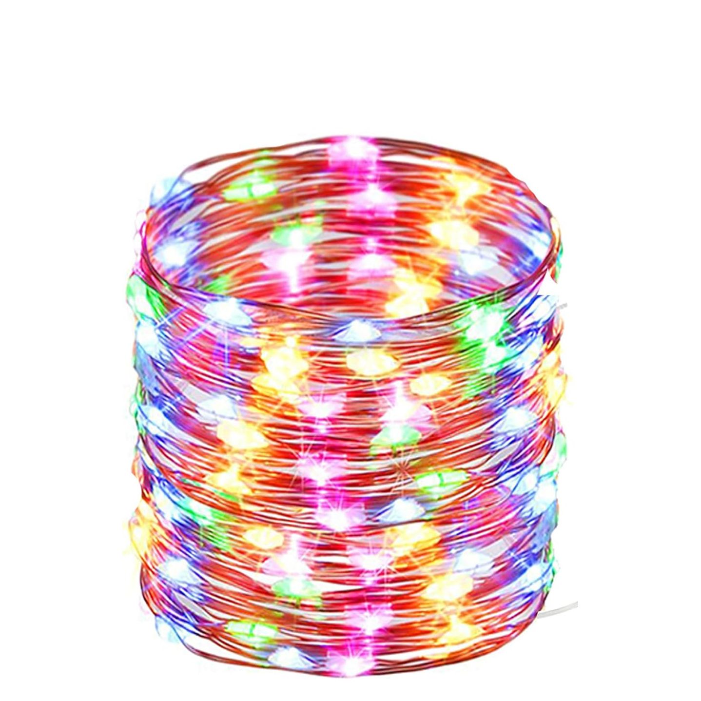 【Final Clearance】1 Pack Led Fairy Lights Solar energy Powered String Lights Waterproof Copper Wire 32 Feet 100 Led Firefly Starry Moon Lights for DIY Wedding Party Bedroom Patio Christmas (10m/32ft)