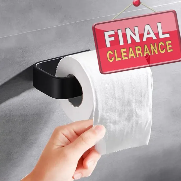 【Clearance Sale】Space-Saving Self-Adhesive Toilet Paper Holder - Wall Mount, No Drill Installation - for Bathroom Organization