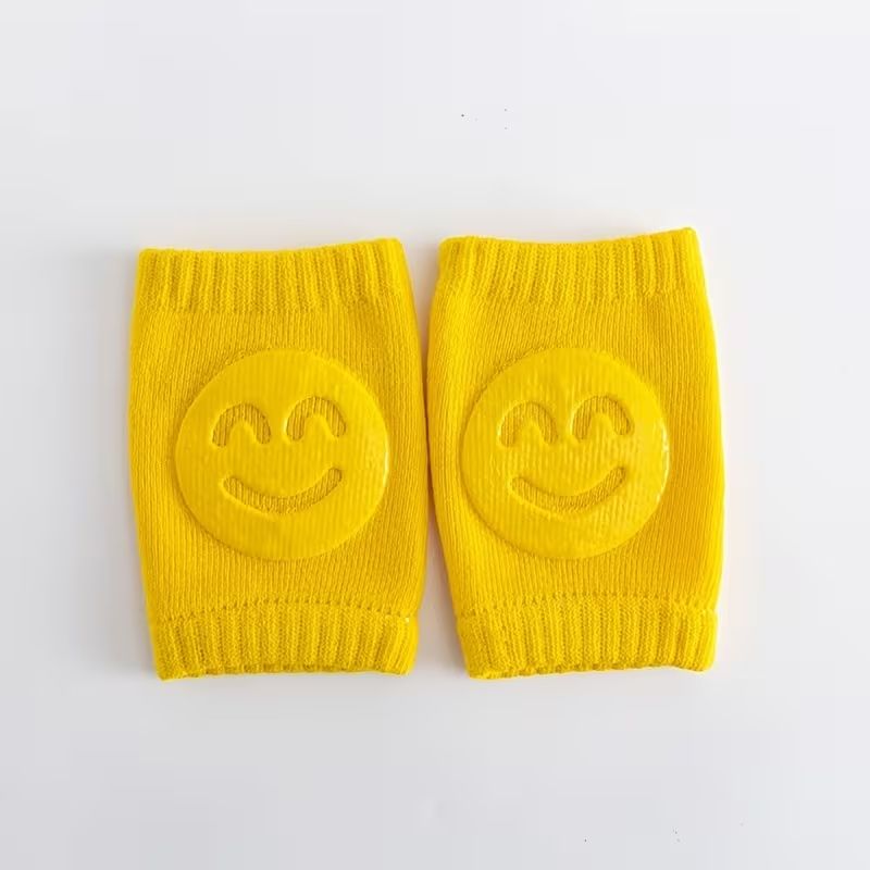 Four-Season Plush Baby Knee Pads with Adjustable Elastic Cuffs - Non-Slip Crawling & Walking Support for Infants, Soft Breathable Design in Light Blue, Yellow, Pink,Baby Knee Pads, Crawling Baby Gear