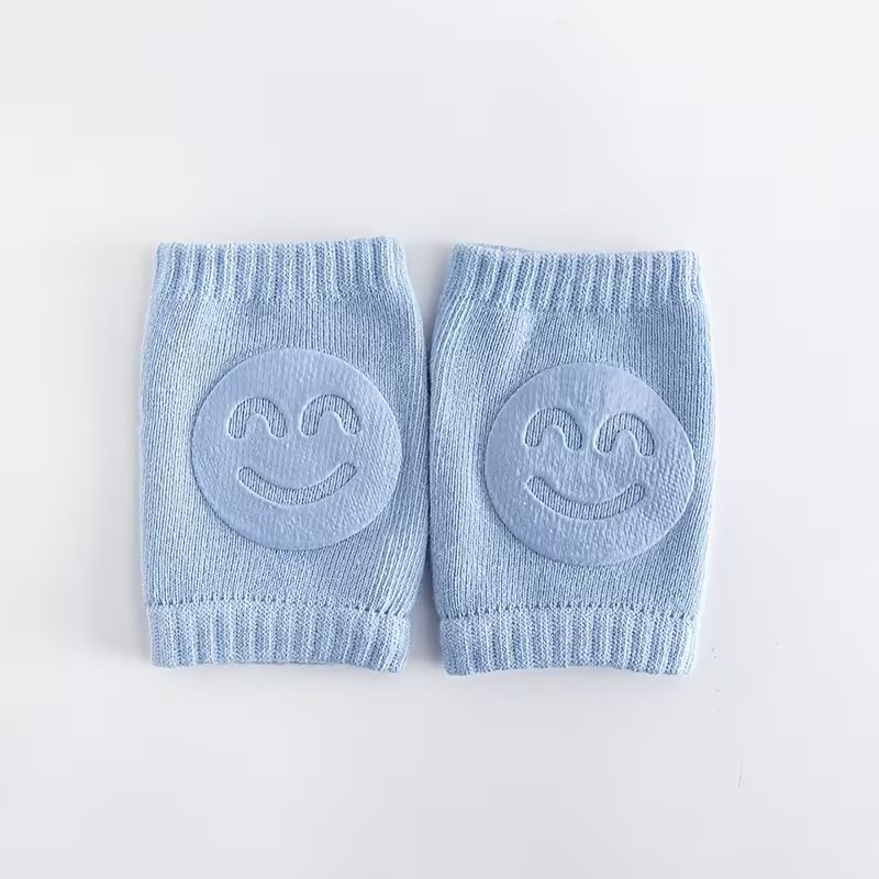 Four-Season Plush Baby Knee Pads with Adjustable Elastic Cuffs - Non-Slip Crawling & Walking Support for Infants, Soft Breathable Design in Light Blue, Yellow, Pink,Baby Knee Pads, Crawling Baby Gear