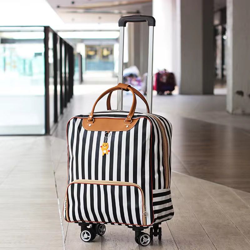 Stylish & Durable Trolley Travel Bag with 4 Universal Wheels