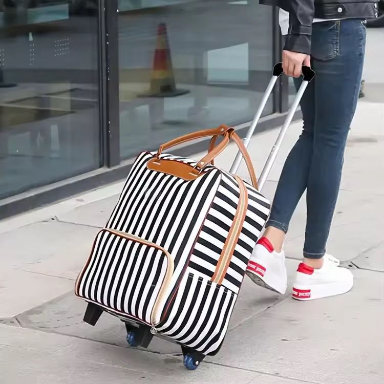 Stylish & Durable Trolley Travel Bag with 4 Universal Wheels