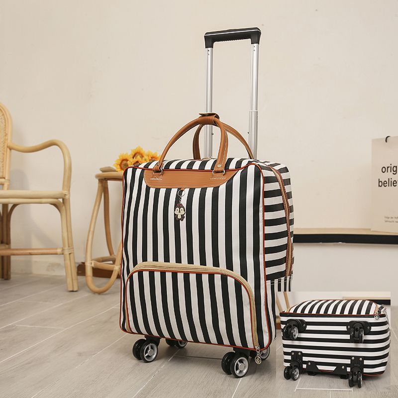 Stylish & Durable Trolley Travel Bag with 4 Universal Wheels