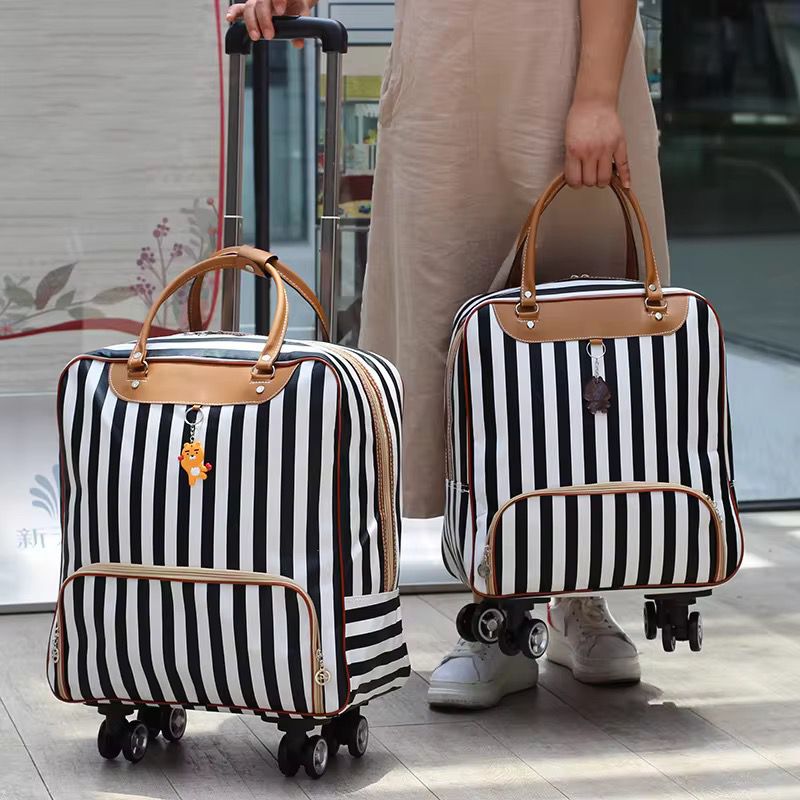 Stylish & Durable Trolley Travel Bag with 4 Universal Wheels