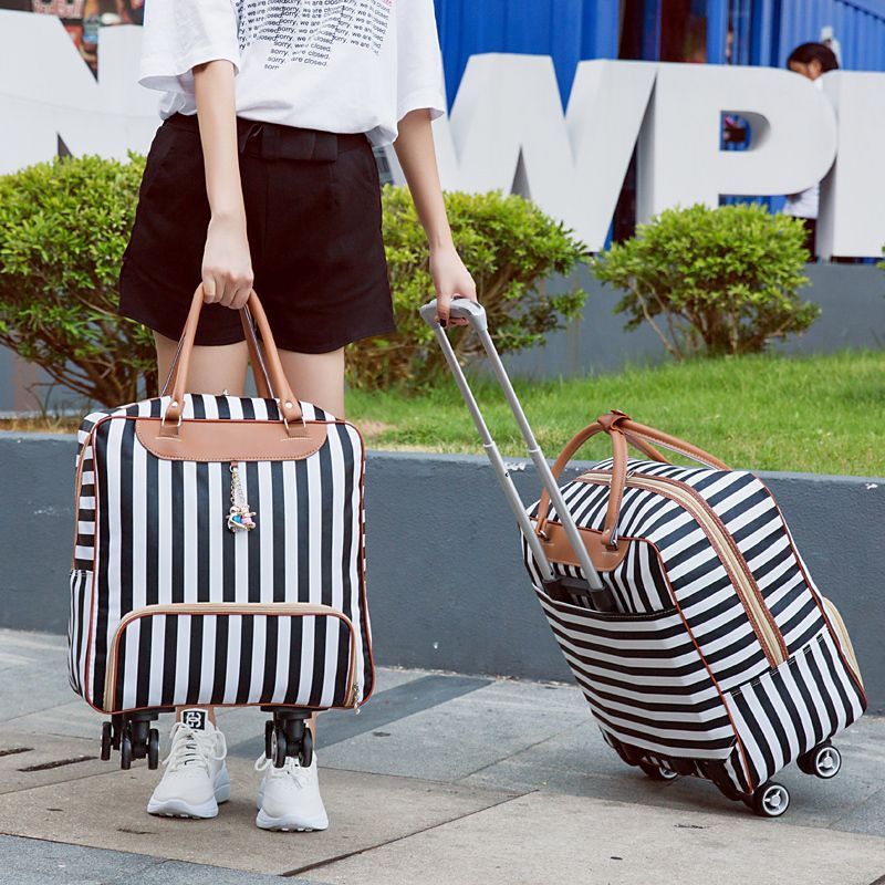 Stylish & Durable Trolley Travel Bag with 4 Universal Wheels