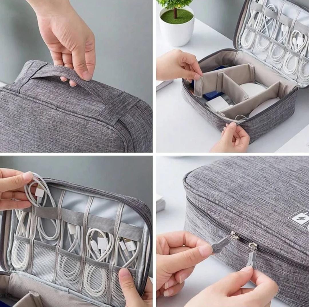 👜 Large Capacity Storage Bag / Cable & Electronics Organizer
