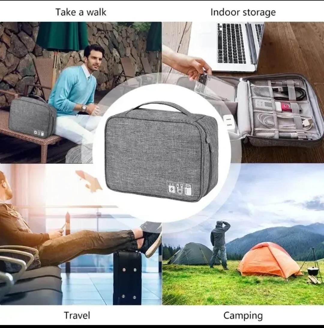 👜 Large Capacity Storage Bag / Cable & Electronics Organizer