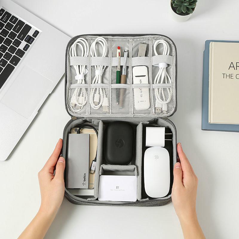 👜 Large Capacity Storage Bag / Cable & Electronics Organizer