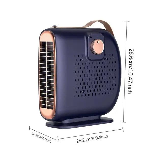 Reliable Electric Space Heater – Fast-Heating Ceramic Warmer with Overheat Protection & Super Wind Speed for Home