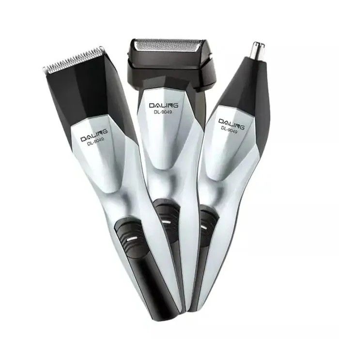 Original Daling 3-in-1 Grooming Kit – Electric Hair Clipper, Shaver & Nose Trimmer with Stainless Steel Blades