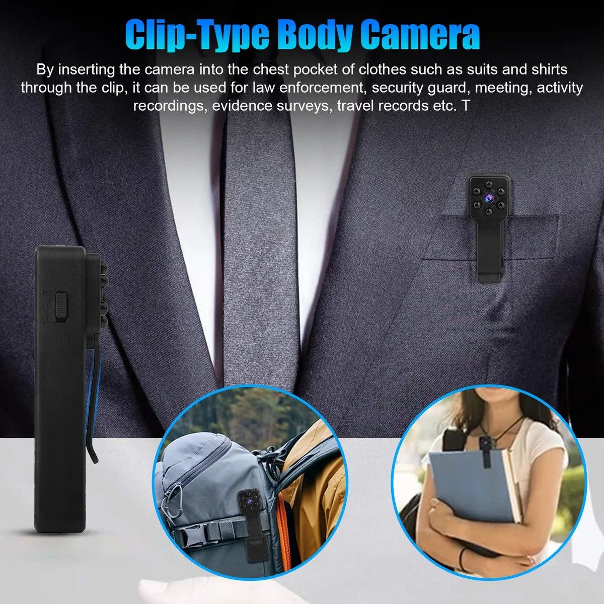 Stylish 1080P HD Mini Hidden Camera – Pocket Pen Camcorder with Night Vision & Rechargeable Battery