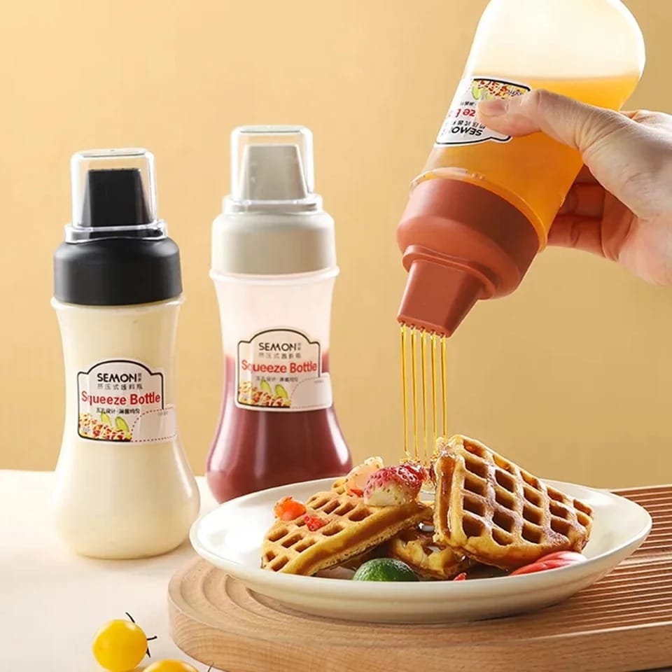 🍯 350ml 5-Hole Squeeze Sauce Bottle