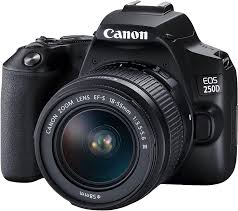 Canon EOS 250D DSLR Camera 99% New – 24.1MP, Dual Pixel AF, 4K Video, Vari-Angle Touchscreen, Lightweight & Compact for Remote Work, Content Creation, Vlogging