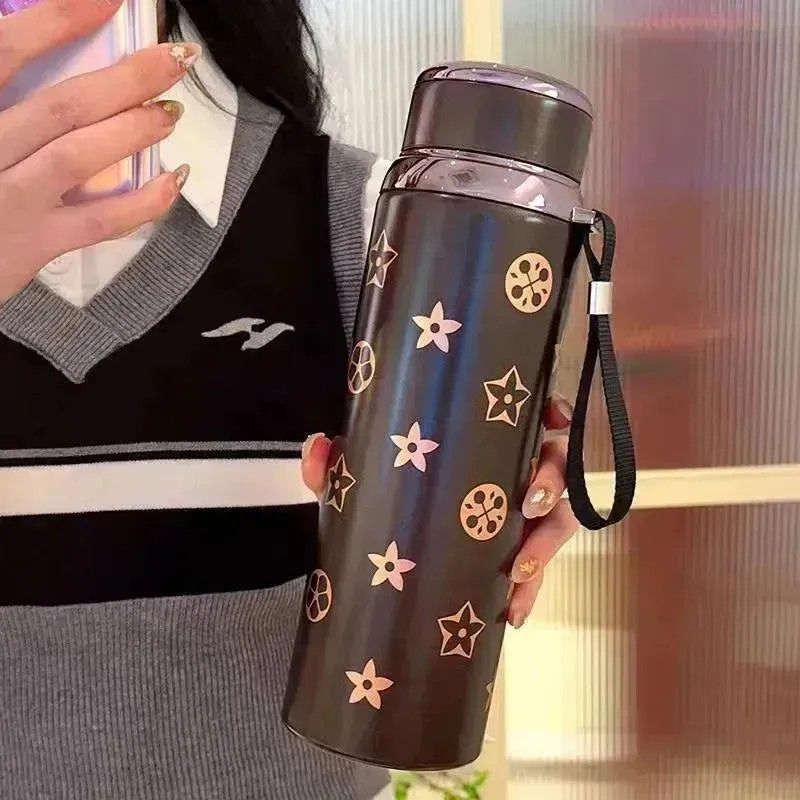 800ml Stainless Steel Tumbler Flask with Dome Lid – 8-Hour Hot & Cold Thermal Bottle for Office, School, Travel, Outdoor, Picnic, Tea, Coffee & Water
