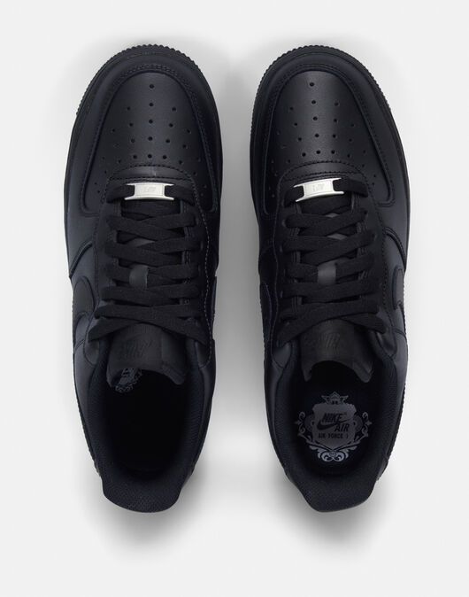 Air Force 1 Hard Leather Low Cut Black Grade 1 Airforce 1 High Quality Sneakers, Airforce 1 Unisex Shoes Affordable Men Women Sneakers