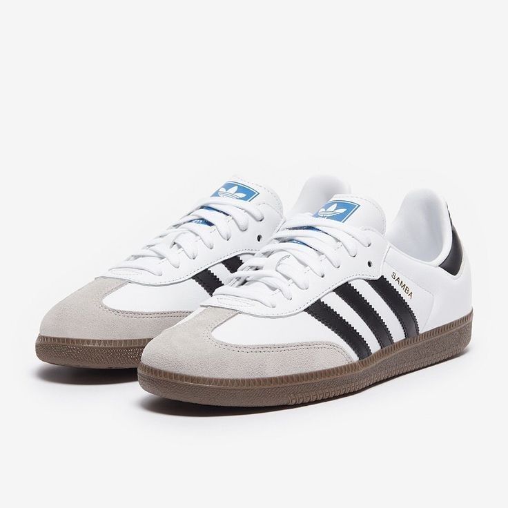BIG OFFER! UNISEX Grade A Samba white/black Size 37-45 Men's/ Women Fashion Shoes Casual Sneakers Premium Quality As In the Picture