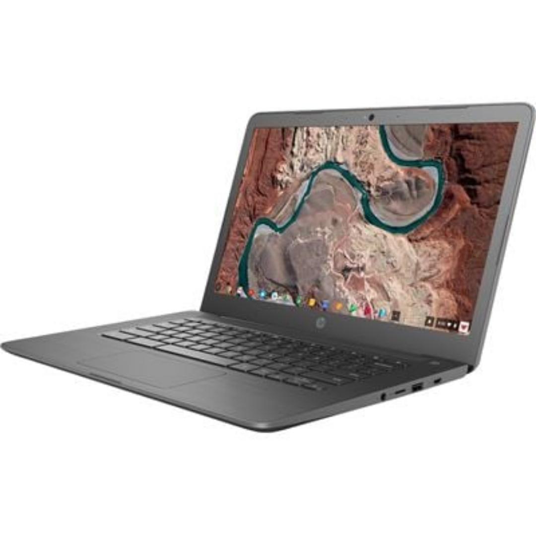 Brand New HP 14 G4 Chromebook Laptop Intel Processor 14' HD Display High Perfomance Fast Lightweight Notebook SSD, WebCam, Intel plus Free Wireless Mouse Gift