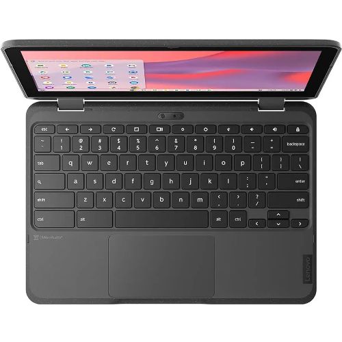 Lenovo Touchscreen Chromebook 4GB RAM FHD 12' Display Lightweight Fast Notebook 500GB Cloud Storage Upgradable Online Work Students Laptop Multitasking x360 Plus Free Wireless Mouse Black