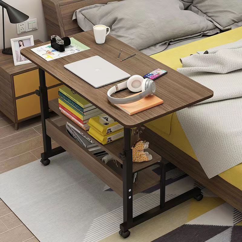 💻 Adjustable Laptop Table with Wheels & Storage