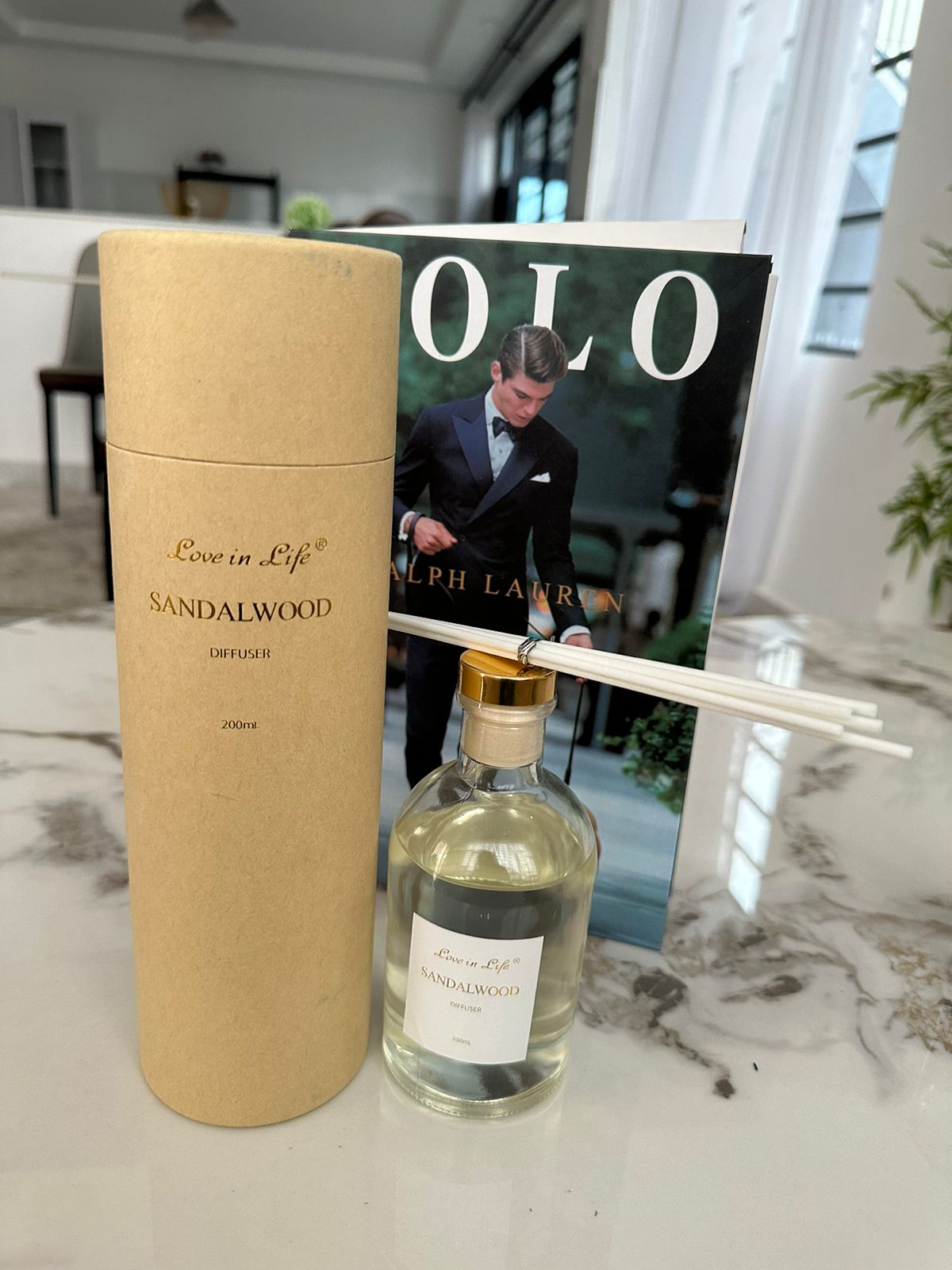 Luxury Scented Reed Diffusers – 200ml, Canvas Packaging, Aromatherapy in Sandalwood, Vanilla, Mango & Eucalyptus – Elegant Home Fragrance & Gift Set