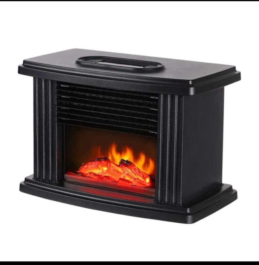 Modern Electric Fireplace Heater – Wall-Mounted & Freestanding, LED Flame Effect, Adjustable Heat, Remote Control, Energy Efficient