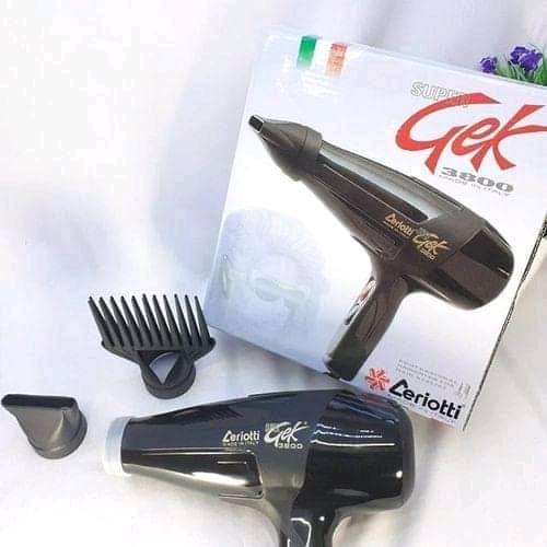 GEK 3800 Professional Hair Dryer – High-Power Blow Dryer with Heat Control & Concentrator Nozzle for Salon & Home Use