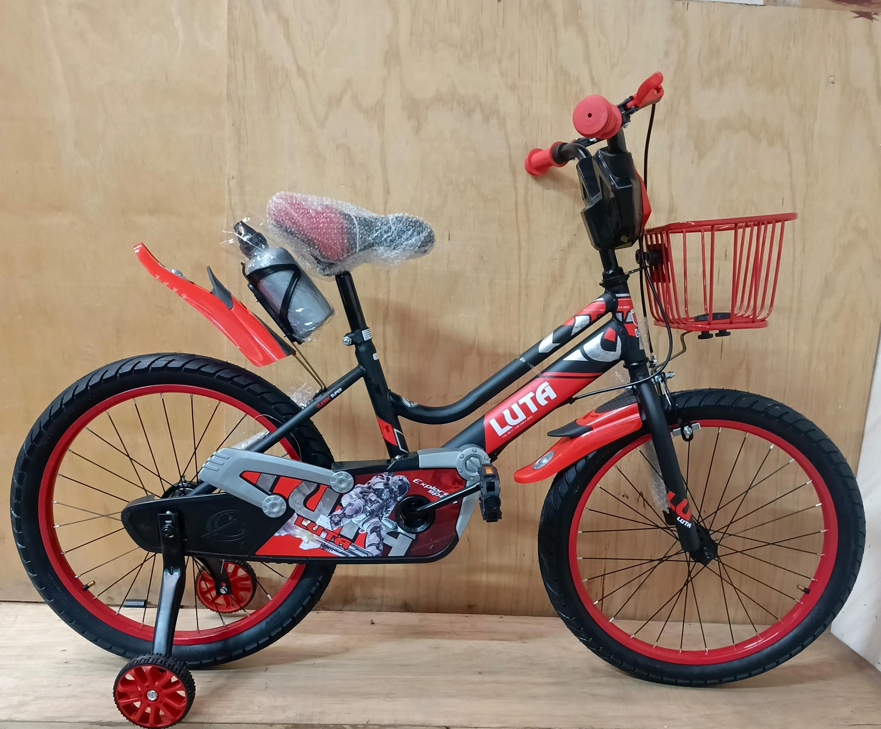Luta Size 20 Youth Bicycle with Curved Frame – Stylish, Sturdy, Single-Speed Bike for Kids Aged 6–12 | Comfortable Ride with Durable Build & Easy Handling